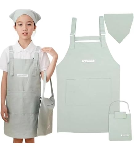 Amazon | [MKD.] エプロン キッズ おしゃれ 女の子 男の子 小学生